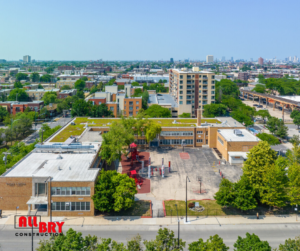 aerial shot of Ronald Brown Elementary