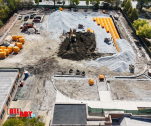 Ronald Brown Elementary rainwater retention and rain gardens system